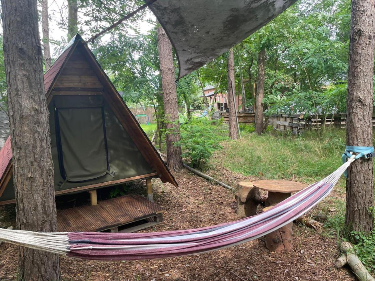 Campsite Waldcamp Mit Kleinen Huetten Und Caravans In Pur Cottbus